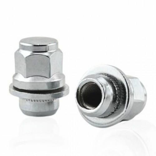 Гайки колесные Гайка колесная Getmann M12x1.25x37.5мм Прессшайба D-22 Хром Ключ 21 (Infiniti; Nissan Patrol, 370Z, NV200, Maxima, Navara, Terrano) под оригинальные литые диски